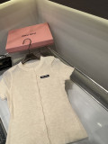 新色登場☆  2026 ミュウミュウ 新作 半袖Tシャツ 偽物  3色