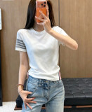 人気No1 2026 トム·ブラウン 新作 半袖Tシャツ コピー 4色