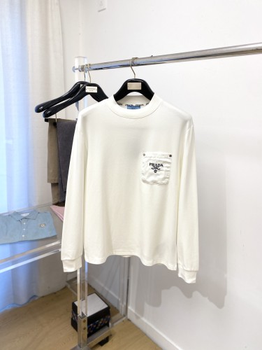 即発送！2027 プラダ 新作 長袖Tシャツ コピー