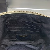 大人気！サンローラン ショルダーバッグ 偽物 ベッキー ダブルジップポーチ ラムスキン 6089411D3099207