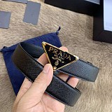早い者勝ち♡プラダ ロゴトライアングル ベルト 偽物 3.0mm puj75603