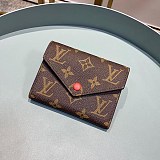 ルイヴィトン 財布 偽物 ポルトフォイユ ヴィクトリーヌ ダミエ エベヌ ミニ財布LV20273