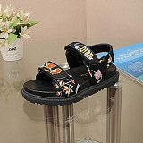 【☆限定デザイン☆ブラック】ディオールアクト サンダル 偽物 KCQ549FWL