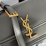 ☆新作21AW☆サンローラン ショルダーバッグ 偽物 ボックスレザー サッチェルバッグ Saq65601