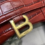 セール新作バレンシアガ 偽物 クロコダイル型押し*HOURGLASS ハンドルバッグ bas05045