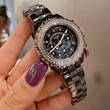 ☆超人気☆シャネル J12 クロノ コピー ブラックセラミック ダイヤモンドベゼル 41mm shf34448