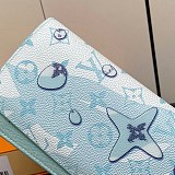 ルイヴィトン 偽物 モノグラム アクア ガーデン ブラザ 長財布 M82306