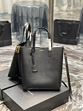 累積売上総額第１位！☆サンローラン トートバッグ コピーYSLロゴ ショルダー付ハンドバッグブラック 600307CSV0J1000