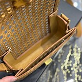 サンローラン ソルフェリーノ box 偽物 ウィッカー ショルダーバッグ Sac07398