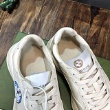 ★日本!!人気！グッチ ライトン チルドレンズ ロゴ レザー スニーカー gud83373