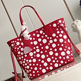ルイヴィトン × 草間彌生 偽物 LV × YK ネヴァーフル MM M46422