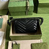 一目惚れ♪グッチ スーパーコピー GGマーモント ベルトバッグ gur11715