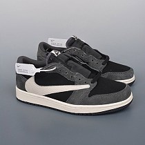 トラヴィススコット 偽物 × ナイキ エアジョーダン1 ロー OG "ブラック/ファントム" naa44727 トラヴィススコット 偽物 × ナイキ エアジョーダン1 ロー OG "ブラック/ファントム" naa44727