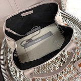 バレンシアガ ネイビーカバス 偽物 S トート ベージュ×グレー bab91597
