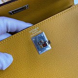 エルメス 偽物 ケリー 25cm 外縫い エプソン シルバー金具 erh01718
