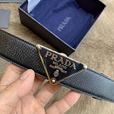 春夏新作 プラダ ロゴトライアングル ベルト スーパーコピーN級品 3.0mm puo82157