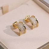 希少色 お洒落に♪ブルガリ 18Kイエローゴールド ダイヤ ピアス コピー Buo94500
