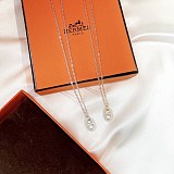 【即発】エルメス シェーヌダンクル ダイヤ ロングネックレス 偽物 erl07007