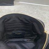 21-22AWサンローラン ショルダーバッグ 偽物 ベッキー ダブルジップポーチ ラムスキン 6089411D3096805