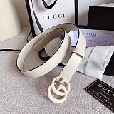 大人気!★グッチ★ダブルGバックル レザー ベルト 30mm 偽物 guf06697