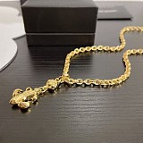 ギフトに最適 クロムハーツ ゴールドネックレス 偽物 フレアチャーム Kuo34731