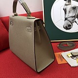エルメス ケリー 28 コピーエトゥープ ハンドバッグhe26002