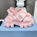 希少プラダ 偽物 モノリス パデッド ナッパレザーサンダル pub36997