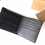バーバリー 偽物 ロゴ レザー 折りたたみ財布 Baw90401