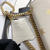 【グッチ】Padlock☆ビー&スター レザースモールショルダーバッグ偽物432182 DJ2LG 8711