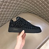 ルイヴィトン × ナイキ エアフォース1 偽物 ロー バイ ヴァージル・アブロー "ブラック" naw27135