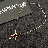 ☆超人気☆クロムハーツ ネックレス コピー 1ボールタイニー CH クロスチャーム Kuy74558