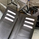 ルイヴィトン 長財布 偽物 二つ折り ダミエ ロゴ ブラック グレー LV20225