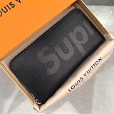 シュプリーム ヴィトン 財布 偽物 ジッピーウォレット 新作 Epi Leather Zippy Organizer Wallet 黒 M67548