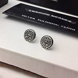 【日本未発売】【クロムハーツ ピアス 偽物】CH プラス クロスボール ピアス シルバー Kur15444
