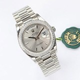 送料込 ロレックス 時計 コピー デイデイト シルバー 36mm roc74154