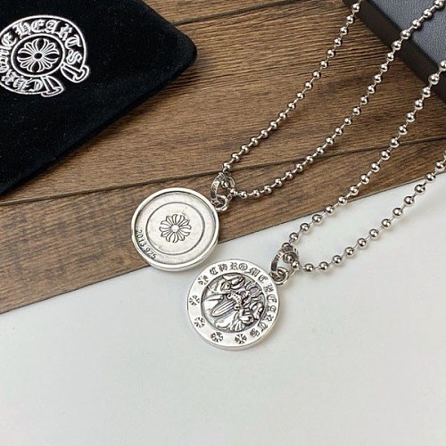 大人気！クロムハーツ ネックレス 偽物 CHクロス ボール両面 チャーム Kur89052