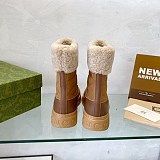 グッチ もこもこ ショートブーツ コピー【人気商品】 gue37609
