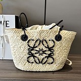 最新でオシャレ ロエベ アナグラム バスケットバッグ 偽物 (イラカヤシ&カーフ) loi03620
