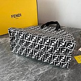 フェンディ サンシャイン 偽物 FFロゴ レザー トートバック fed47431