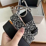 一目惚れ♪新色☆希少 ロエベ カーフレザー アナグラム ベルト スーパーコピー 3.2 cm loh47403