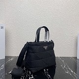 大人気【プラダ】偽物 システム ナッパレザー パッチワーク トートバッグ pua07990