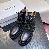 送料無料 モンクレール レザー レースアップ ブーツ 偽物 moe81975