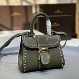 21-22AW デルボー カーフスキン ブリヨン ショルダー ハンドバッグ 偽物 2サイズ☆送料込 AA0406ADW0AKSP