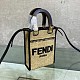 希少色すぐ届 フェンディ ミニショッパーバッグ コピー ラフィア 8BS051AFQPF0VPJ