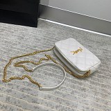 大人気！サンローラン ショルダーバッグ 偽物 ベッキー ダブルジップポーチ ラムスキン 6089411D3099207
