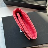 世界中で大人気♪シャネル ミニ財布 スーパーコピー キャビア ライトゴールド金具 shm44000