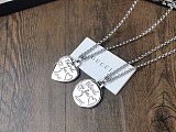 大人気！グッチ*ブラインドフォーラブシルバーネックレス コピー*ハート guq02417