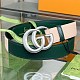 世界中で大人気♪グッチ ダブルG バックル レザー ベルト 偽物 gun45670