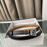 【ロエベ】カーフレザー アナグラム ベルト 偽物 1.5 cm【追跡付】 loh40148