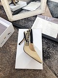 人気No1ジャディオール スリングバックパンプス スーパーコピー★ヒール9.5cm ベージュ テクニカルファブリック deu85026